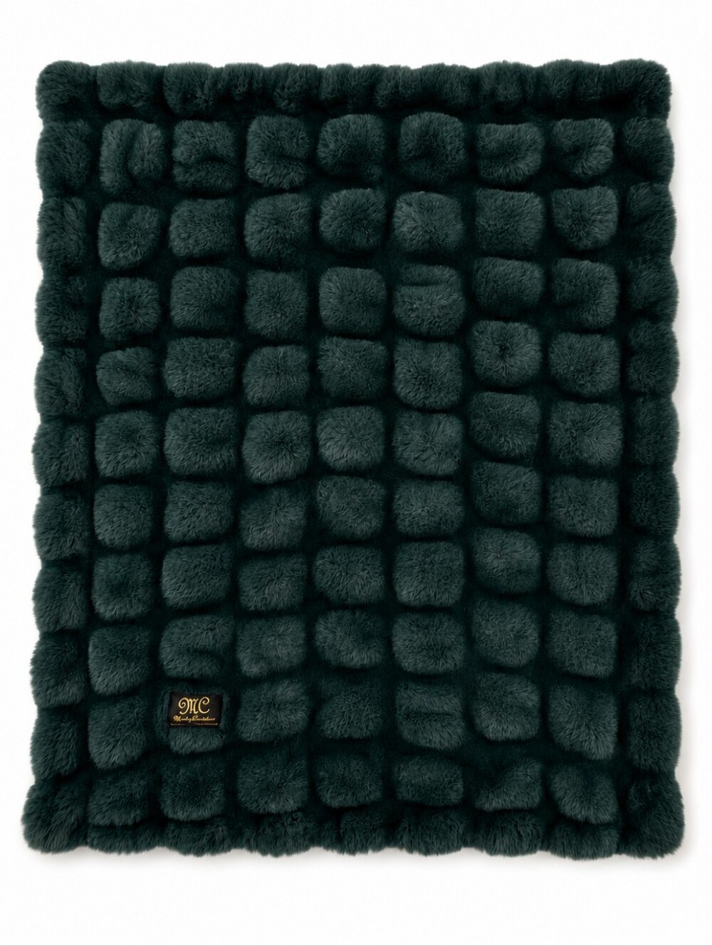 Minky Couture Designer Plush Hugs Blanket Forest Green Small Luxury Cozy Soft